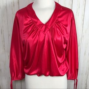 Vintage Sexy Satin Top A54